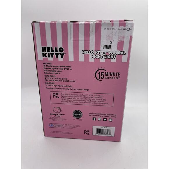 Sanrio HELLO KITTY LED Figural Night Light With 15 Minute Auto Shut-Off ~~NEW~~ - Picture 5 of 10